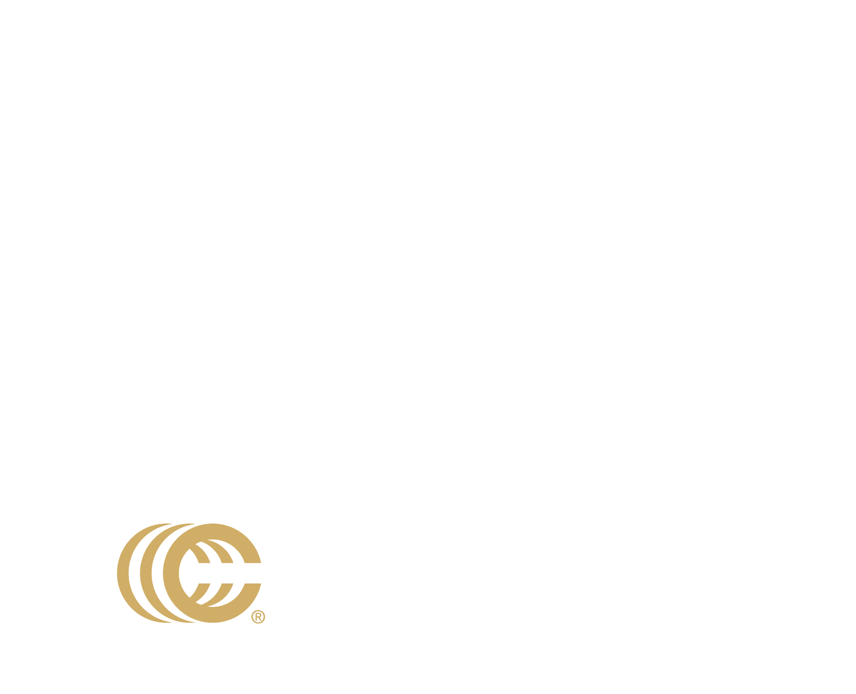 OLF Logo_WHITE-Gold-C_Bold-Semibold_411x333