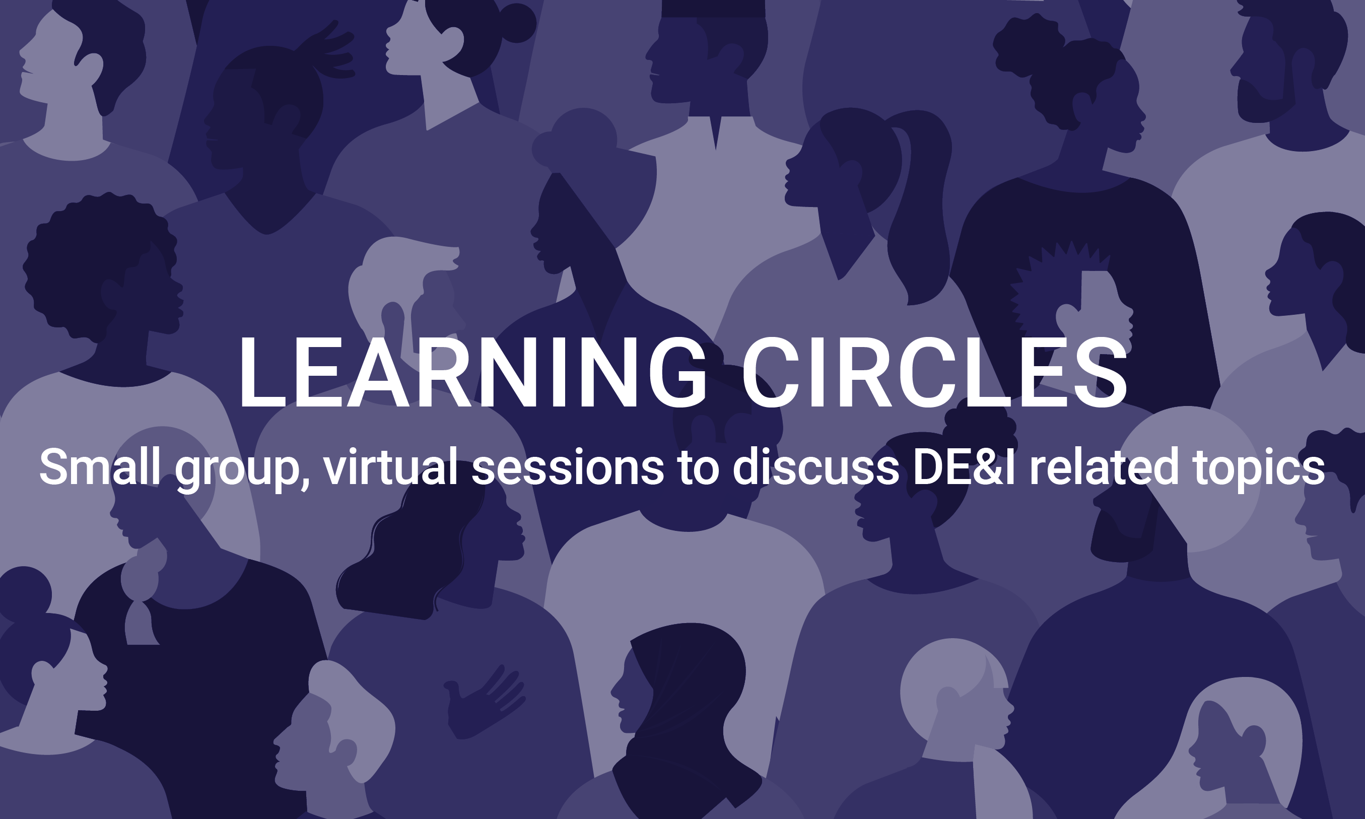 Learning Circles. Small group, virtual sessions to discuss DE&I related topics