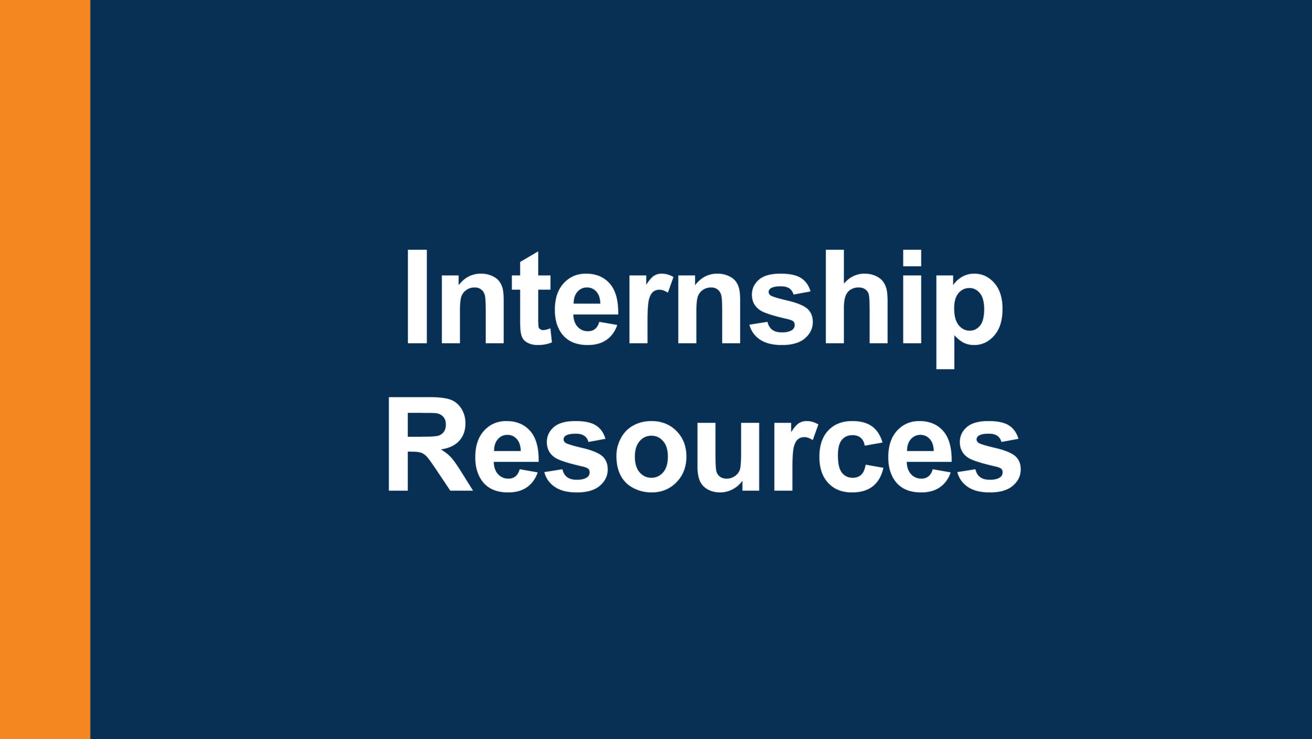 Internship Resources Website graphic for Professional Development grid